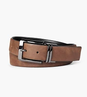 Belt Reversible Double Gunmetal Buckle