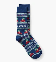 Santa Fairisle Socks