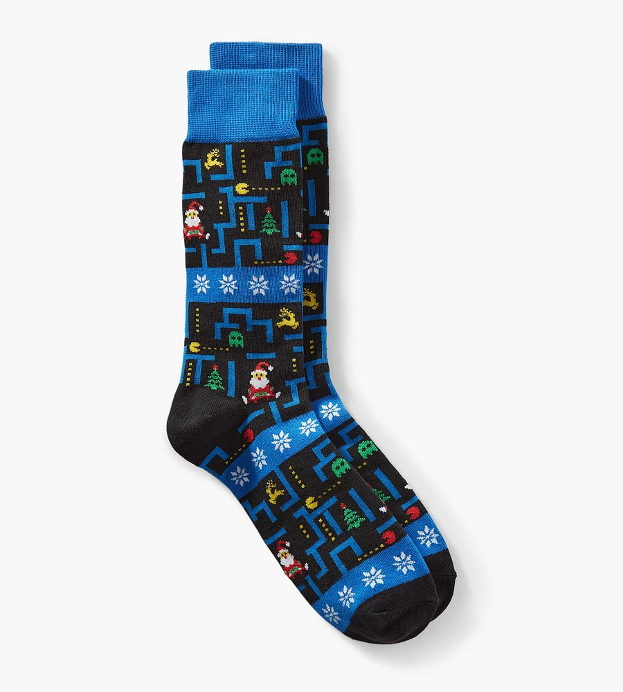 Santa & Pac Man Socks