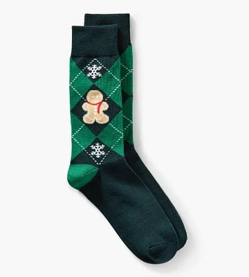 Argyle Ginger Man Socks