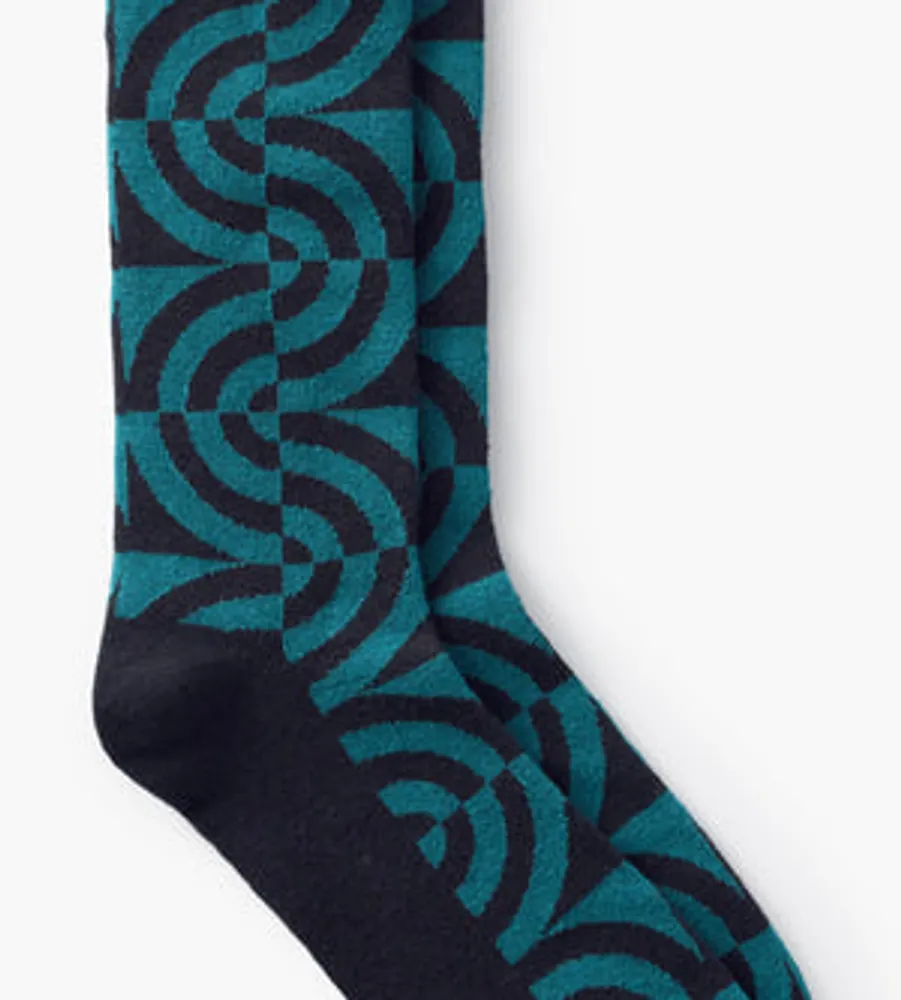 Abstract Wave Socks