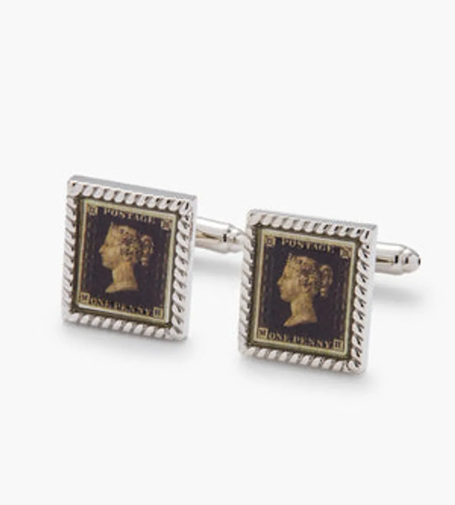 Traditional Stamp-Like Cufflinks