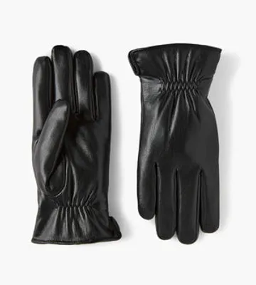 Vegan Leather Cinched Wrist Gloves