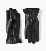 Vegan Leather Cinched Wrist Gloves