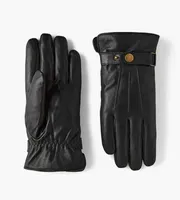 Snap Wrist Leather Gloves
