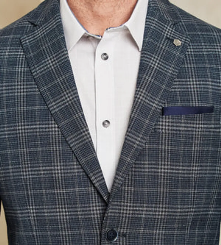 Modern Fit Woven Check Sport Jacket – Tip Top