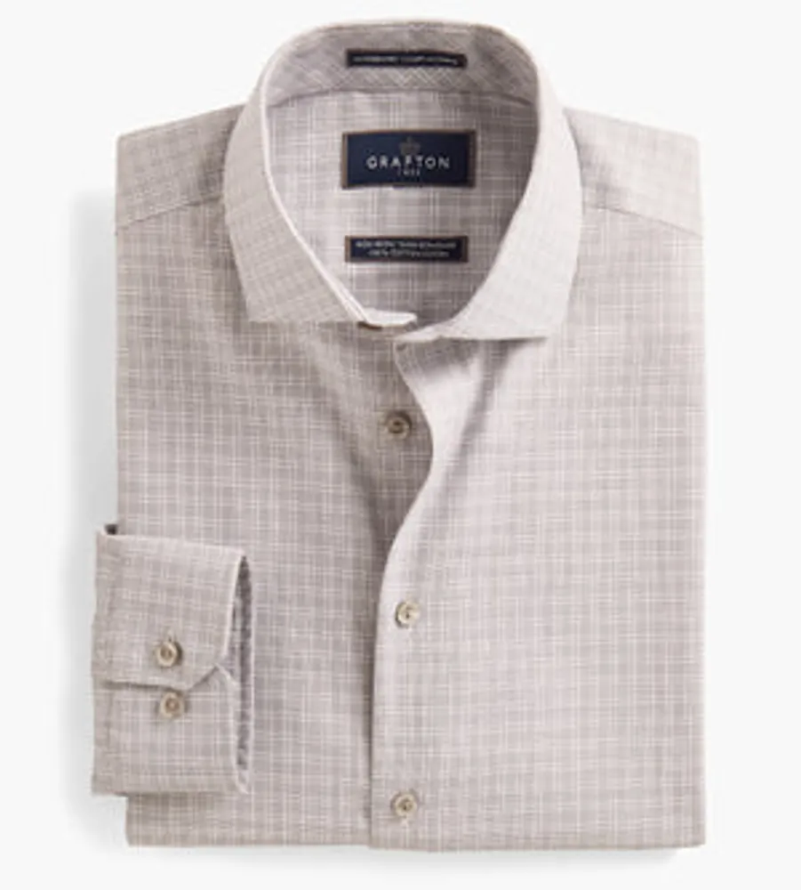 Modern Fit Non-Iron Check Dress Shirt