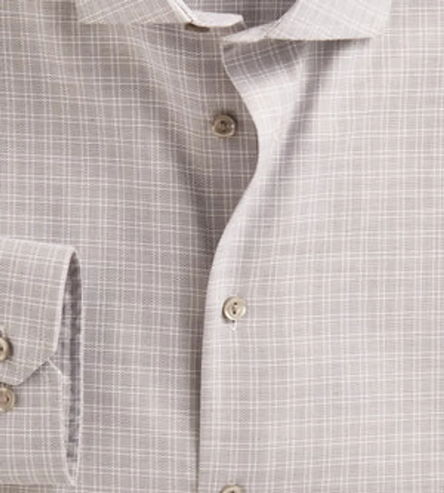 Modern Fit Non-Iron Check Dress Shirt