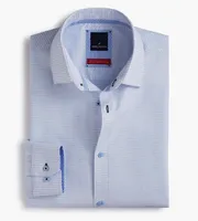 Slim Fit Stretch Non-Iron Yarn Dye Dress Shirt