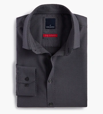 Slim Fit Stretch Check Dress Shirt