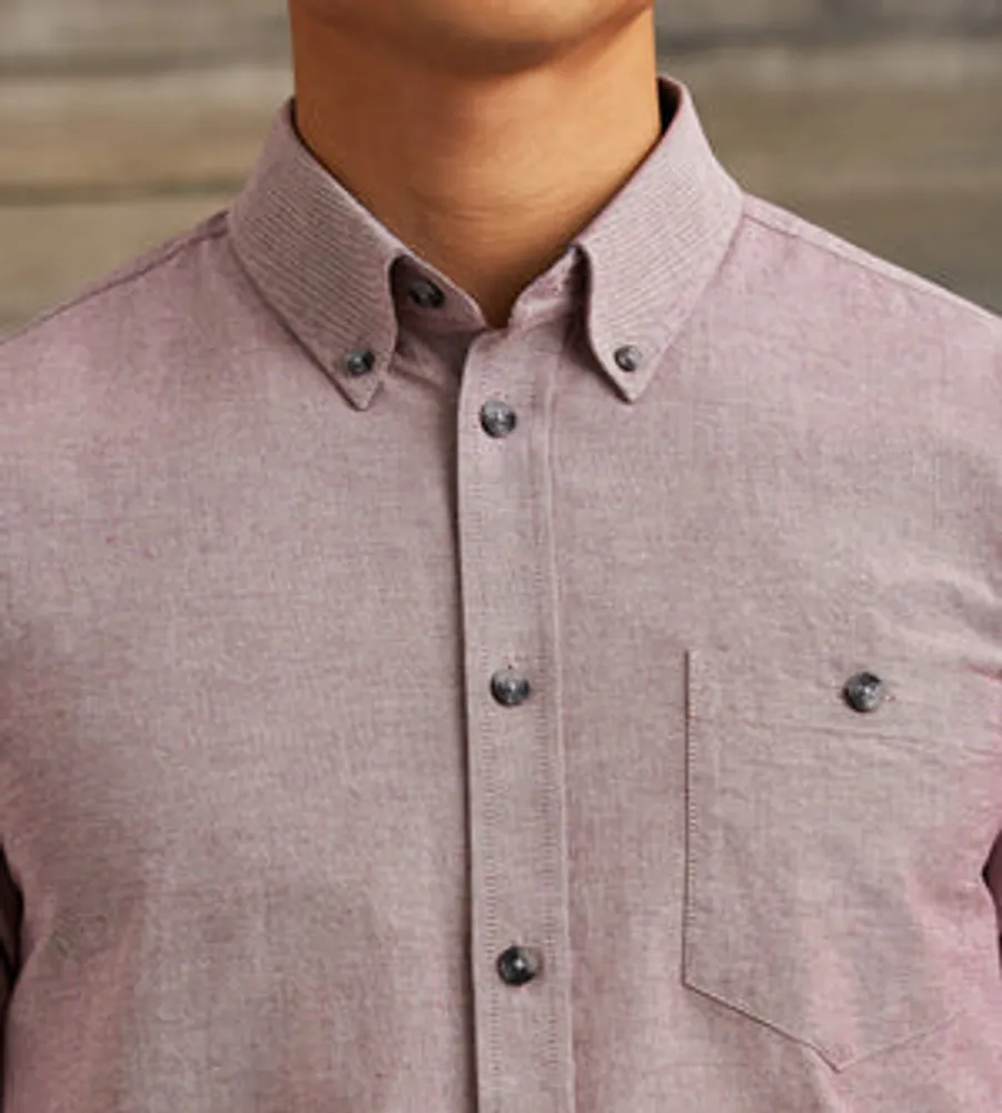 Modern Fit Long Sleeve Oxford Sport Shirt