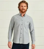 Modern Fit Long Sleeve Oxford Sport Shirt