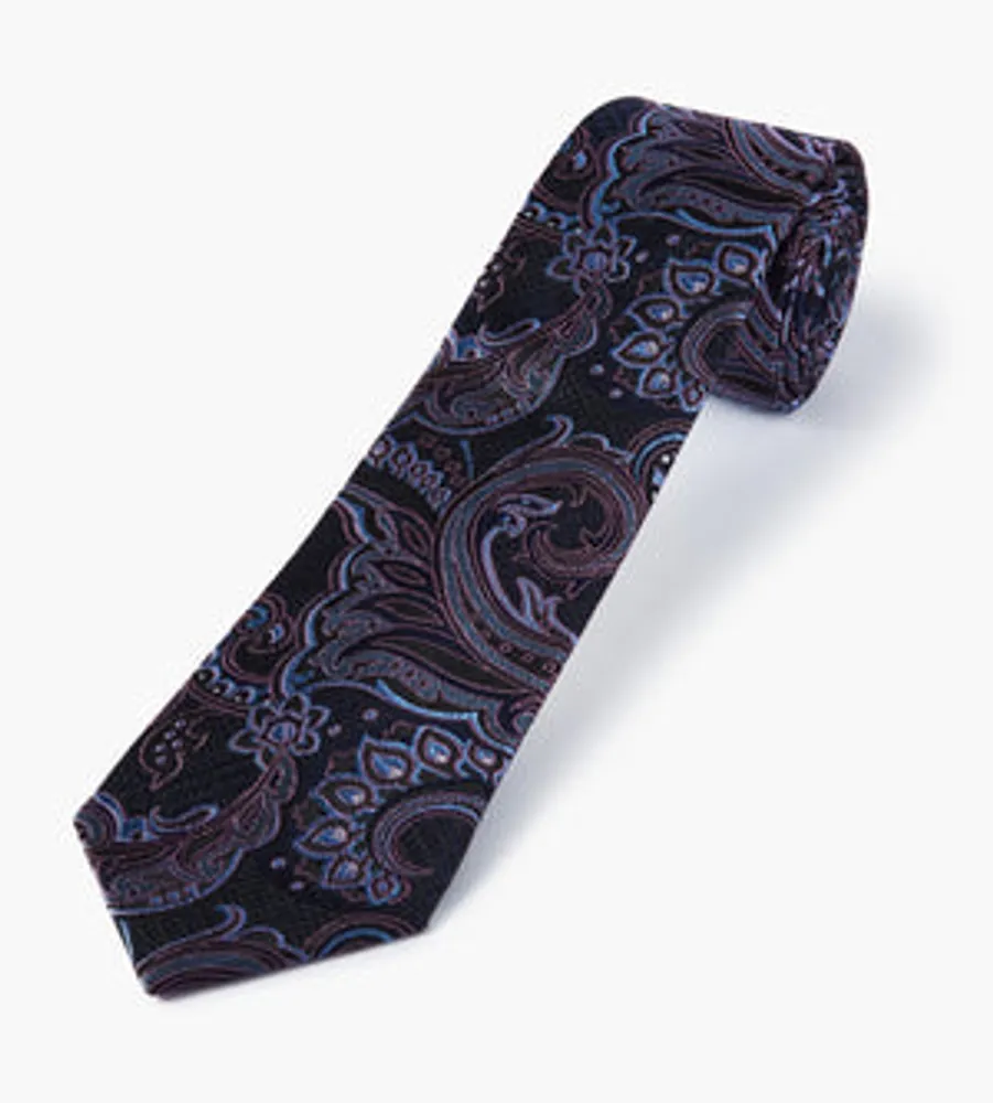 Paisley Plaid Pattern Tie