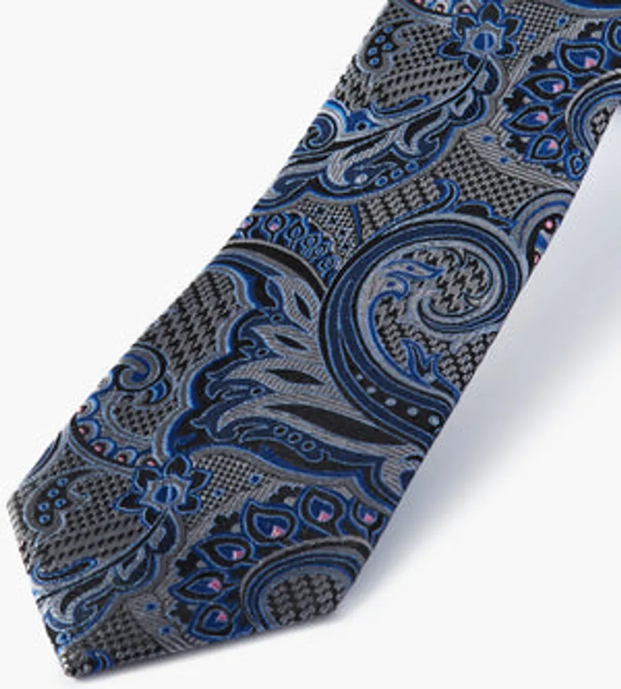 Paisley Plaid Pattern Tie