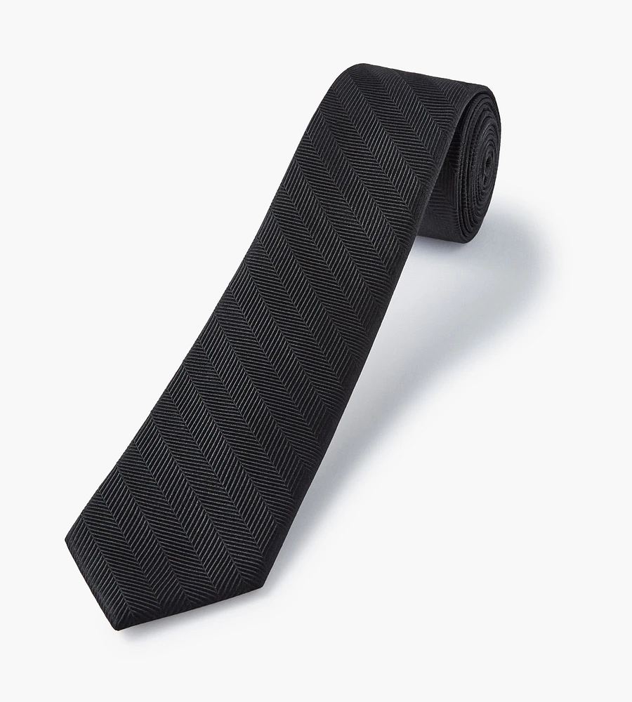 Herringbone Solid Tie