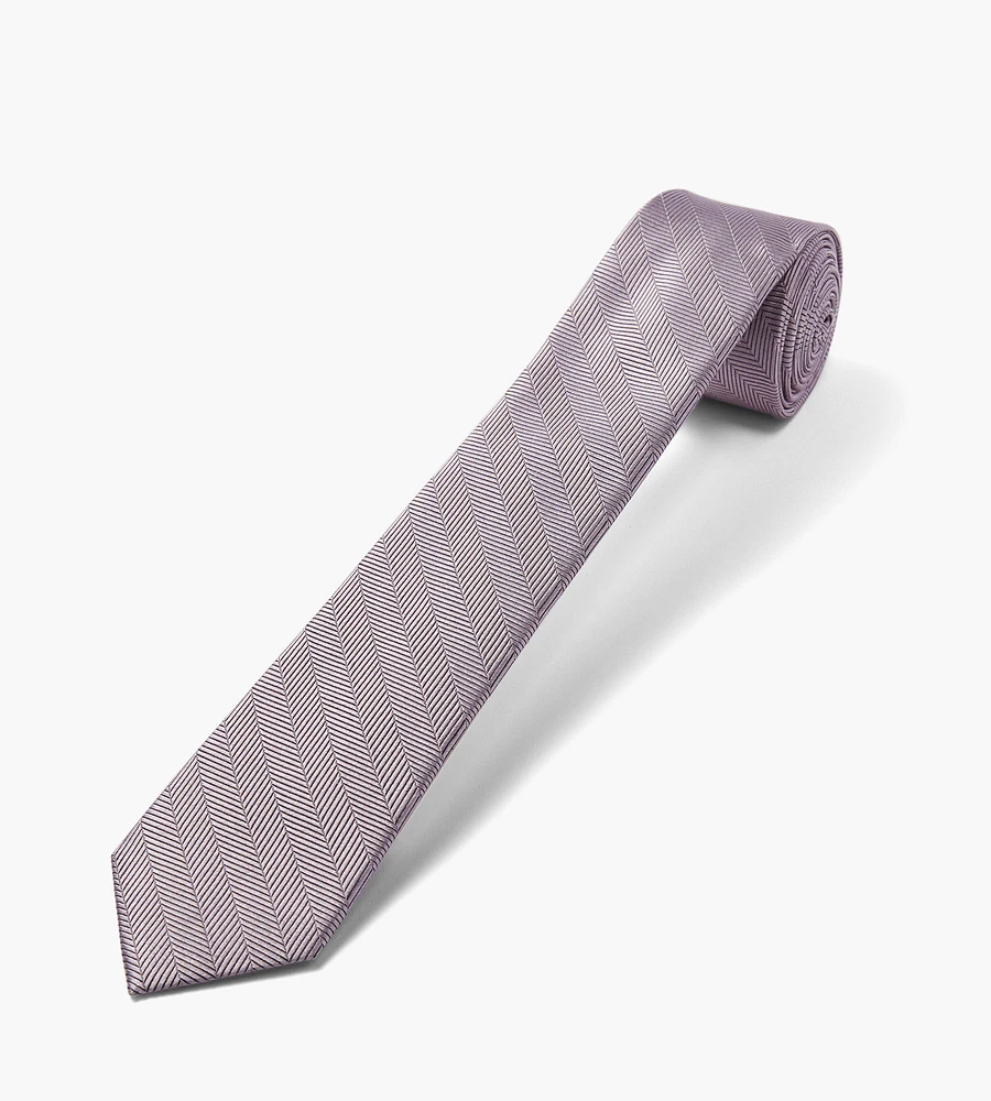 Herringbone Solid Tie