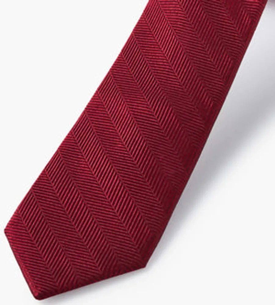 Herringbone Solid Tie