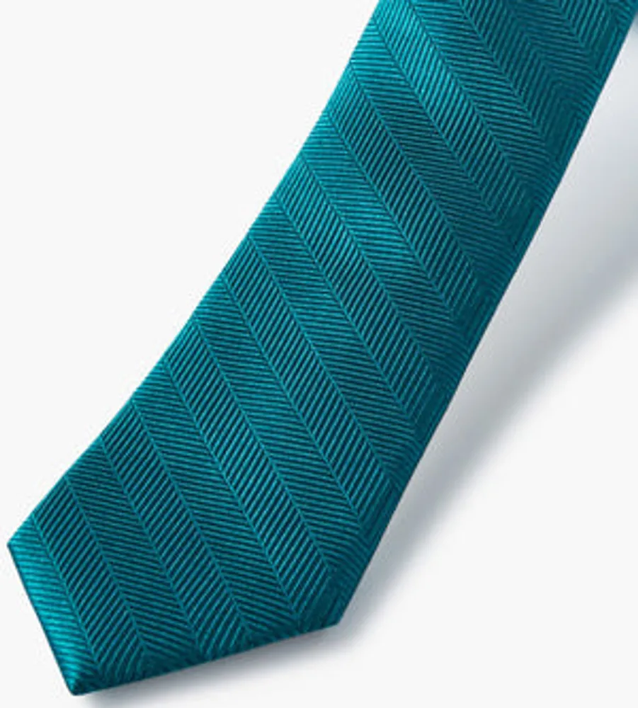 Herringbone Solid Tie