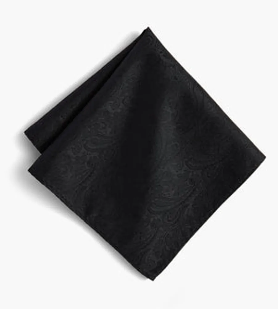 Tonal Paisley Pocket Square