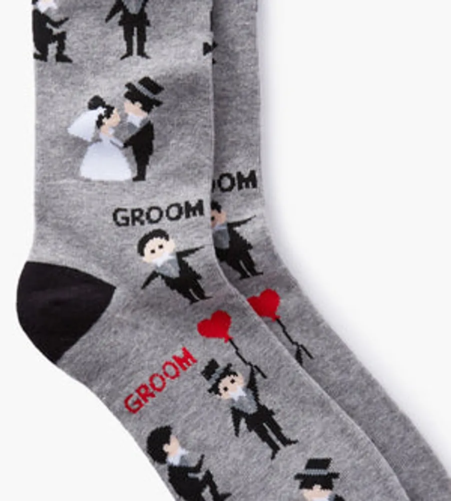 Top Hat Bride & Groom Socks