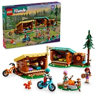 LEGO Friends Adventure Camp Cozy Cabins Camping Toy Set, Nature Playset for Pretend Play 42624