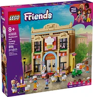 LEGO Friends Le restaurant et l'école de cuisine, Jeu de simulation, Ensemble de construction de jouet de jeu de rôle 42655