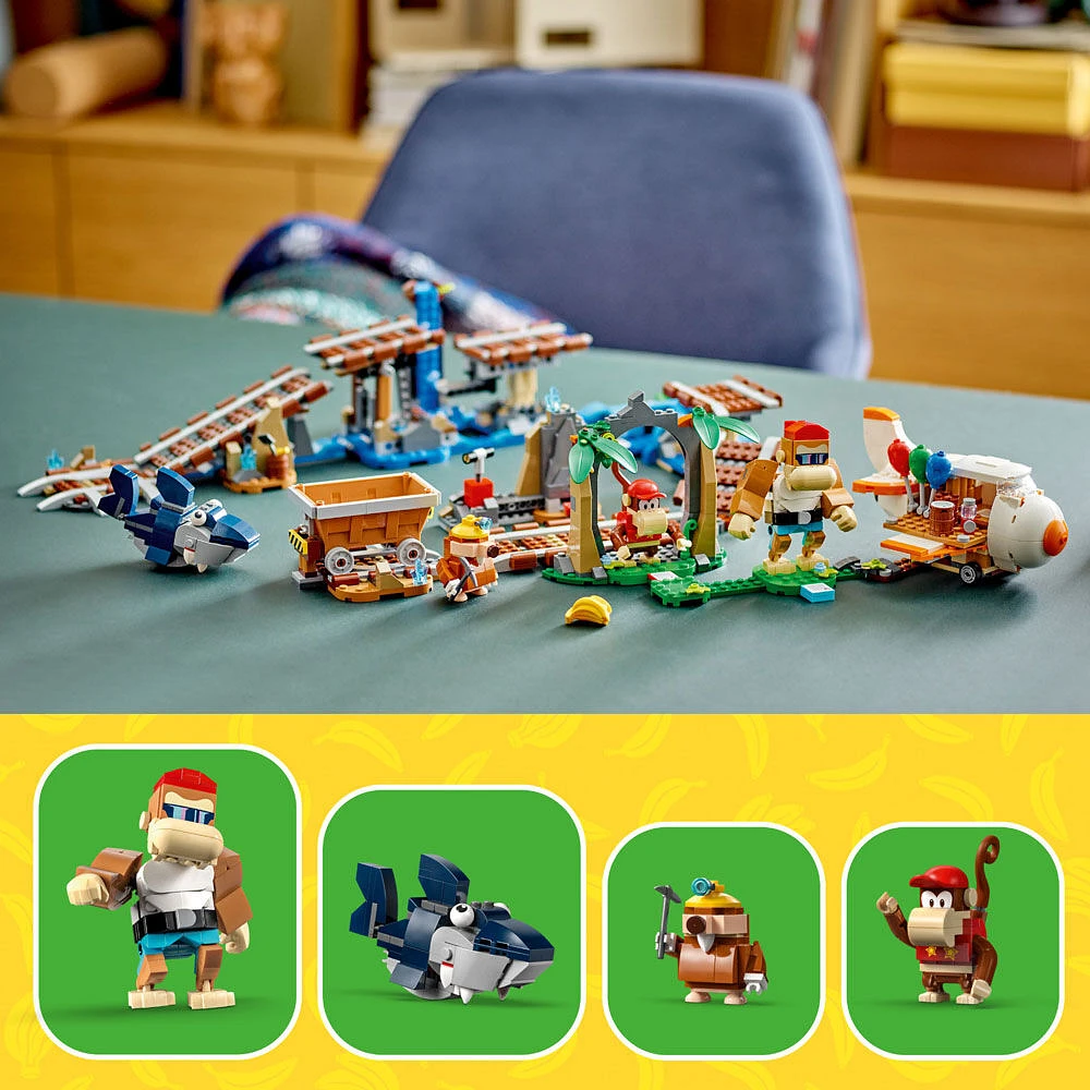 LEGO Super Mario Ensemble d'extension La course en wagon de Diddy Kong 71425 (1 157 pièces)