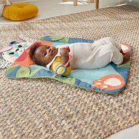 Fisher-Price  Planet Friends  Tapis d'éveil Panda à rouler, 2jouets