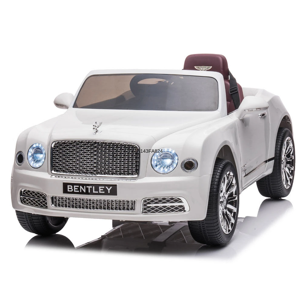 KidsVip 12V Bentley Mulsanne W/ RC- White