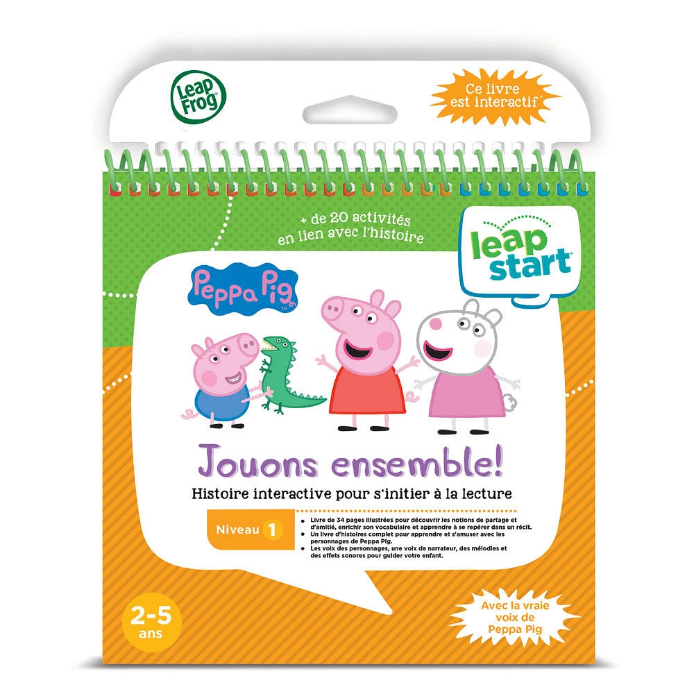 LeapFrog LeapStart Peppa Pig jouons ensemble - livre de contes - Édition française