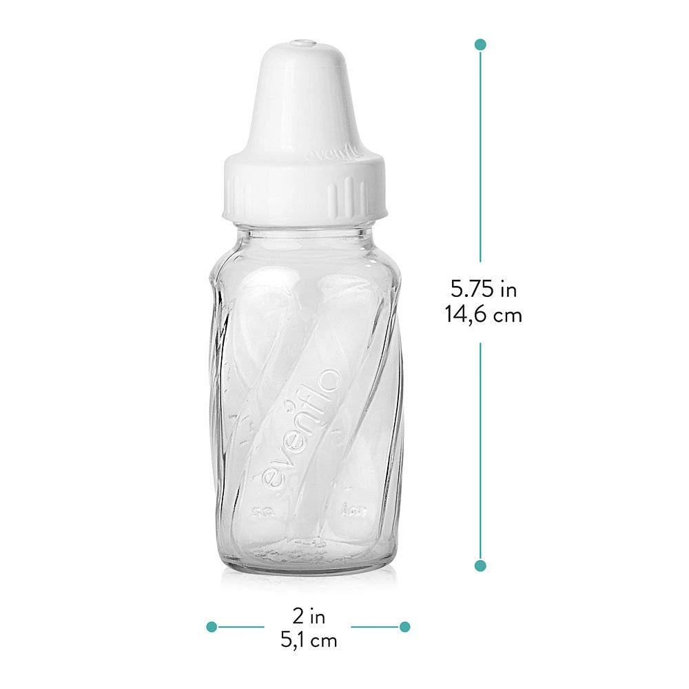 Classic Glass Baby Bottle (4oz, 3 Pack)