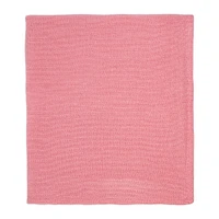 Amor Bebe Pink Rose Sweater Knit Mink Blanket