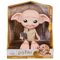 Wizarding World Harry Potter, Poupée interactive Magical Dobby avec chaussette, plus de 30 sons et répliques, 21,6 cm