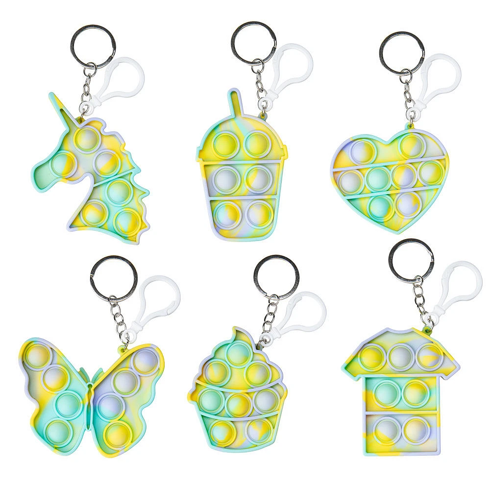 ALEX - Bubble Pop Key Chain Tye Dye - One per purchase
