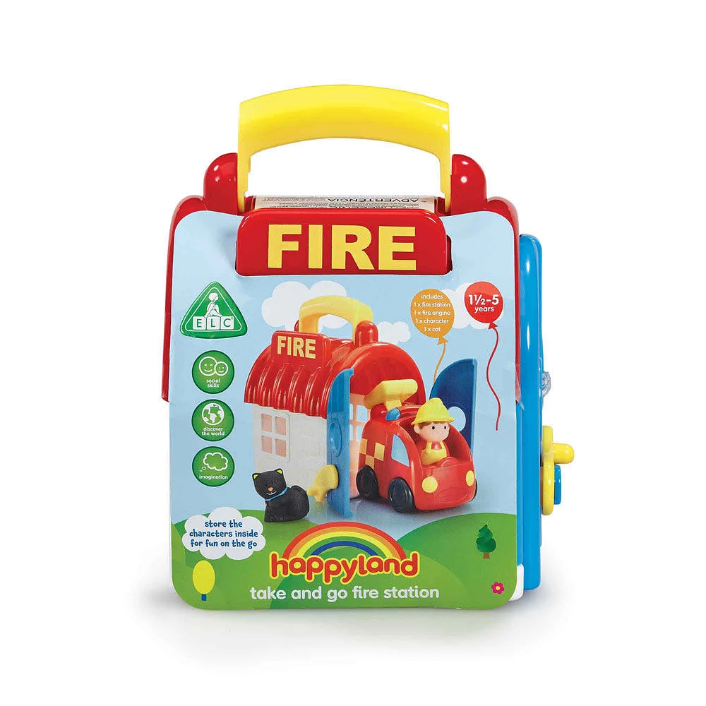 Happyland Take and Go Fire Station - Édition anglaise - Notre exclusivité