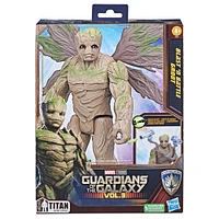 Marvel Studio's Gardiens de la galaxie Vol. 3, Titan Hero Series, figurine deluxe Blast 'N Battle Groot de 29 cm