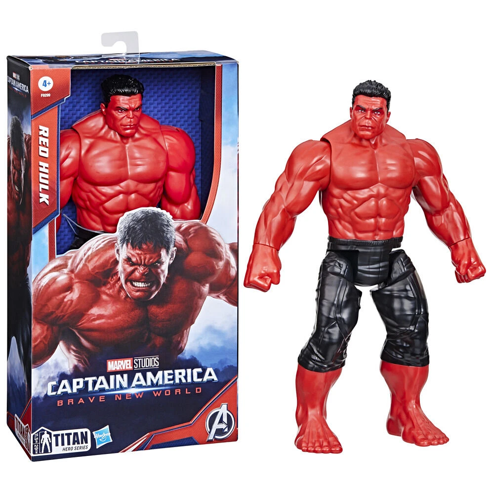 Marvel Studios Captain America Brave New World Titan Hero Series, figurine Red Hulk Deluxe