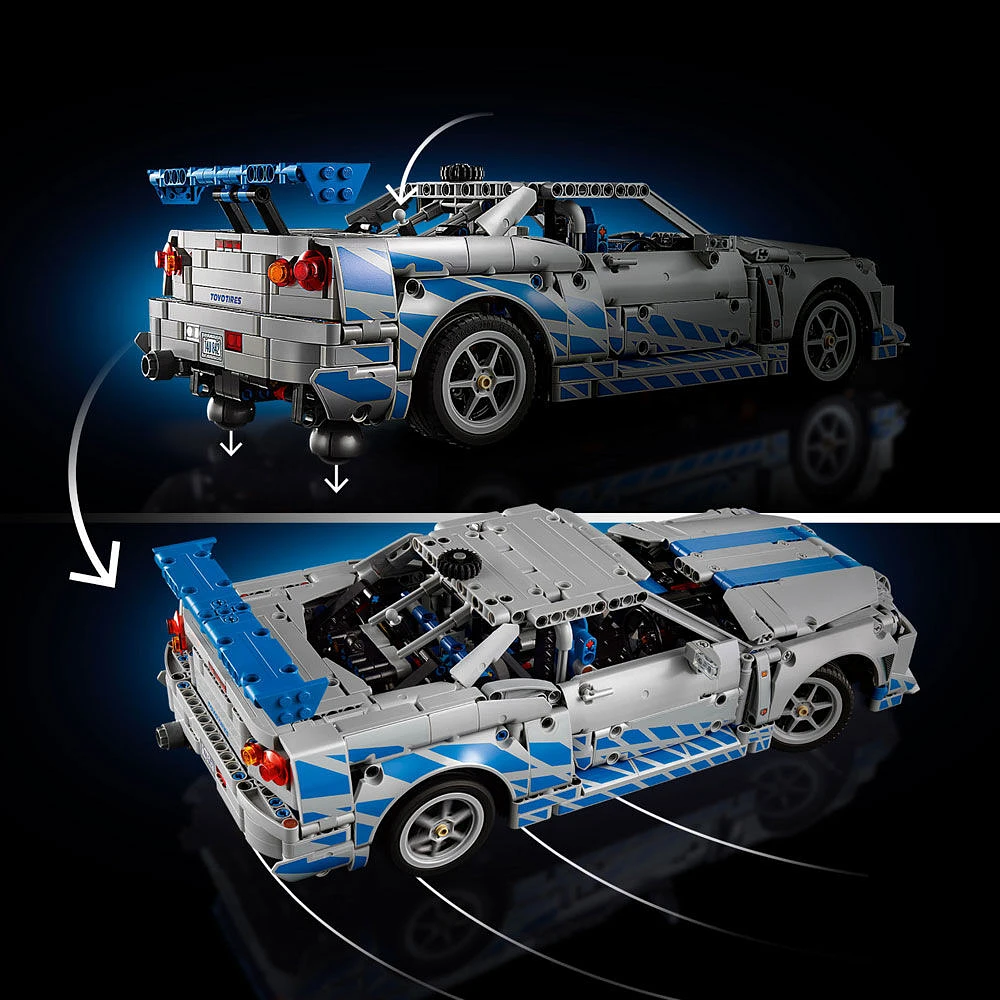 LEGO Technic 2 Fast 2 Furious Nissan Skyline GT-R (R34) Car - DIY Kit for Adults 18+ - 42210