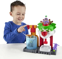 Imaginext DC Super Friends Batman Playset with Color Changing Action, The Joker Funhouse