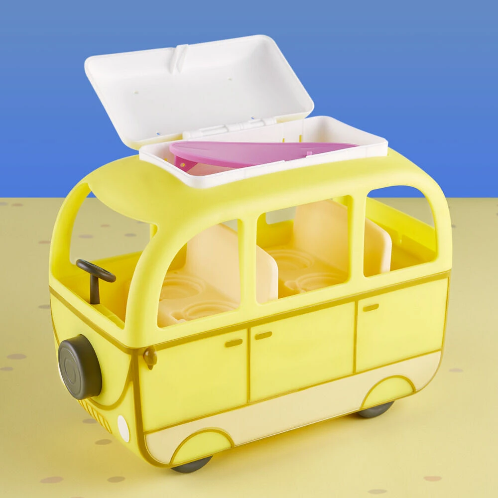 Peppa Pig - Peppa's Adventures Beach Campervan Vehicle Preschool Toy - R Exclusive