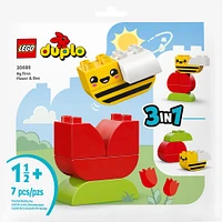 LEGO DUPLO My First Flower & Bee Building Toy - Build 3 Different Ways - Great Gift for Toddlers - 30686