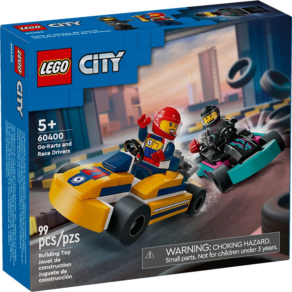 LEGO City Go-Karts and Race Drivers Toy Set for Kids 60400