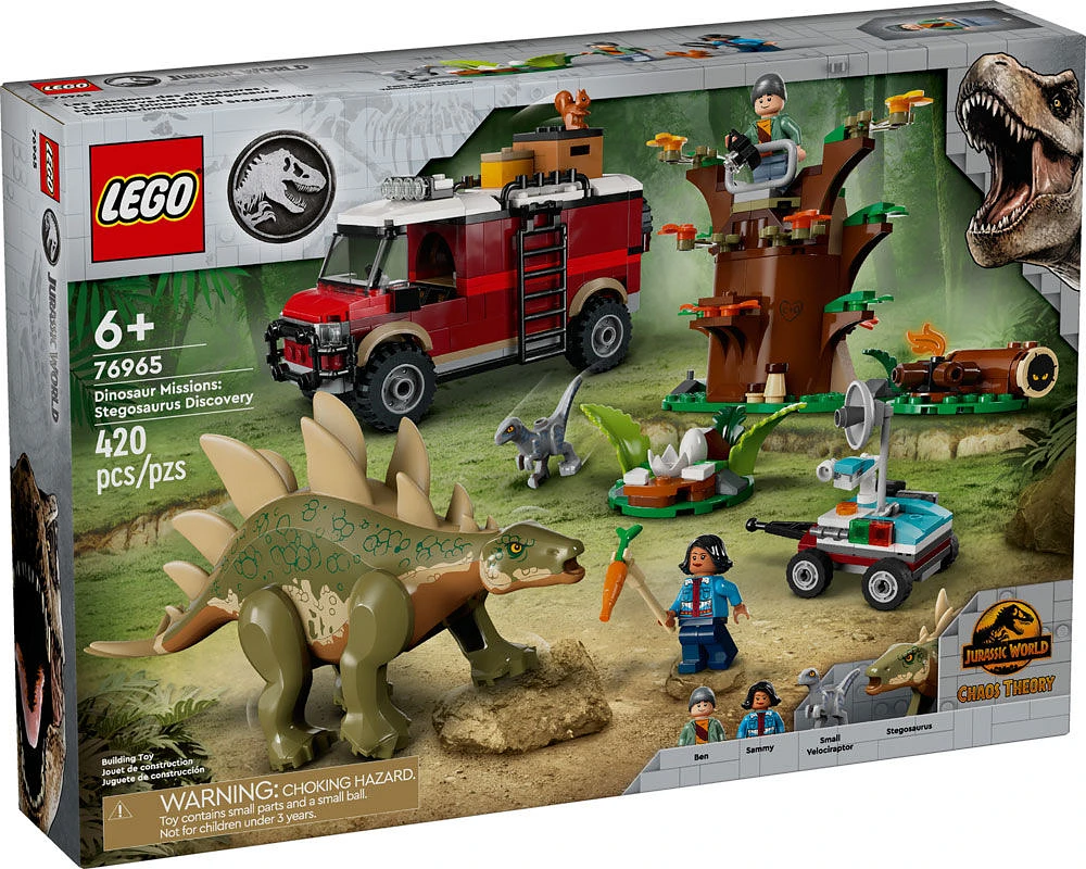 LEGO Jurassic World Les missions des dinosaures : La découverte du stégosaure 76965