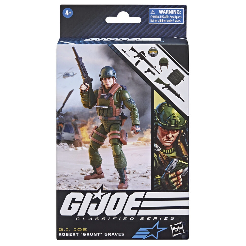 G.I. Joe Classified Series Robert "Grunt" Graves, Collectible G.I. Joe Action Figure, 87, 6 Inch Action Figures