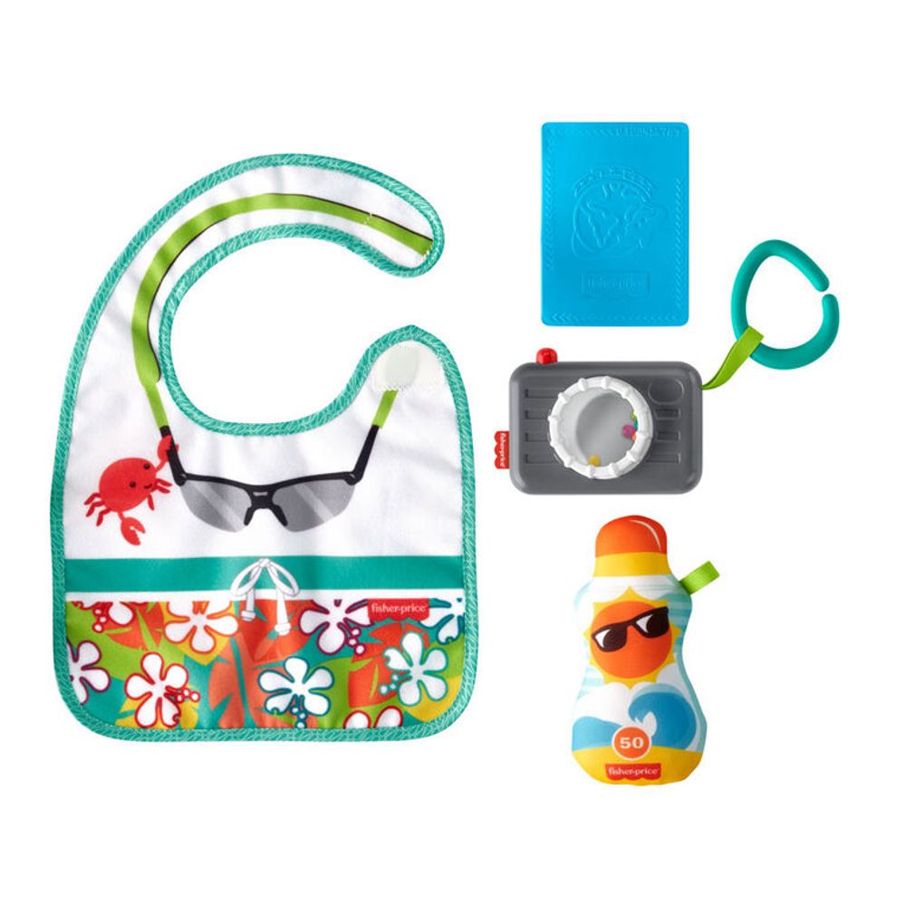 Fisher-Price Brunch & Go Stroller Toy Pretend Food Baby Toys For Sensory  Play