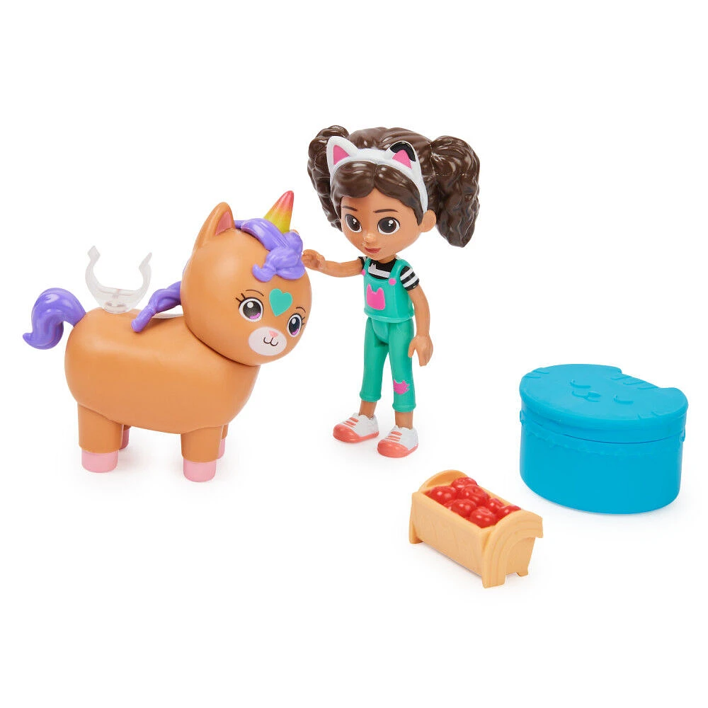 Gabby's Dollhouse, Coffret de figurines Gabby et Kico la chalicorne, Avec accessoires et jouets surprises