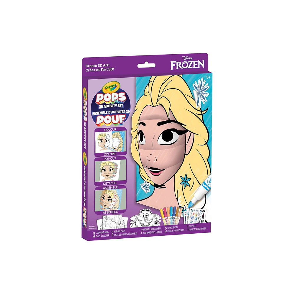 Crayola POPs 3D Kids Art Set, Disney Frozen