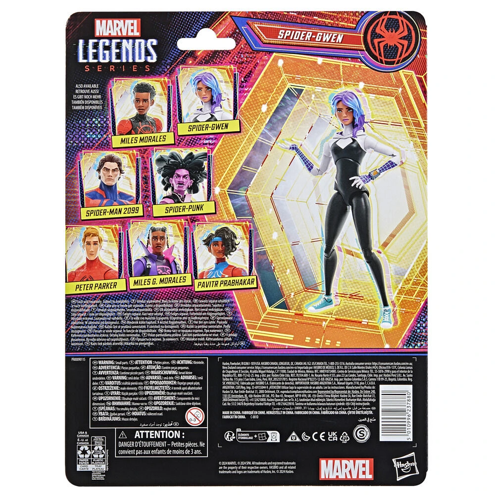 Marvel Legends Series Spider-Gwen, Spider-Man: Across the Spider-Verse Collectible 6 Inch Action Figure