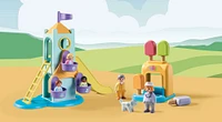 Playmobil - Aire de jeux avec toboggan géant 1.2.3