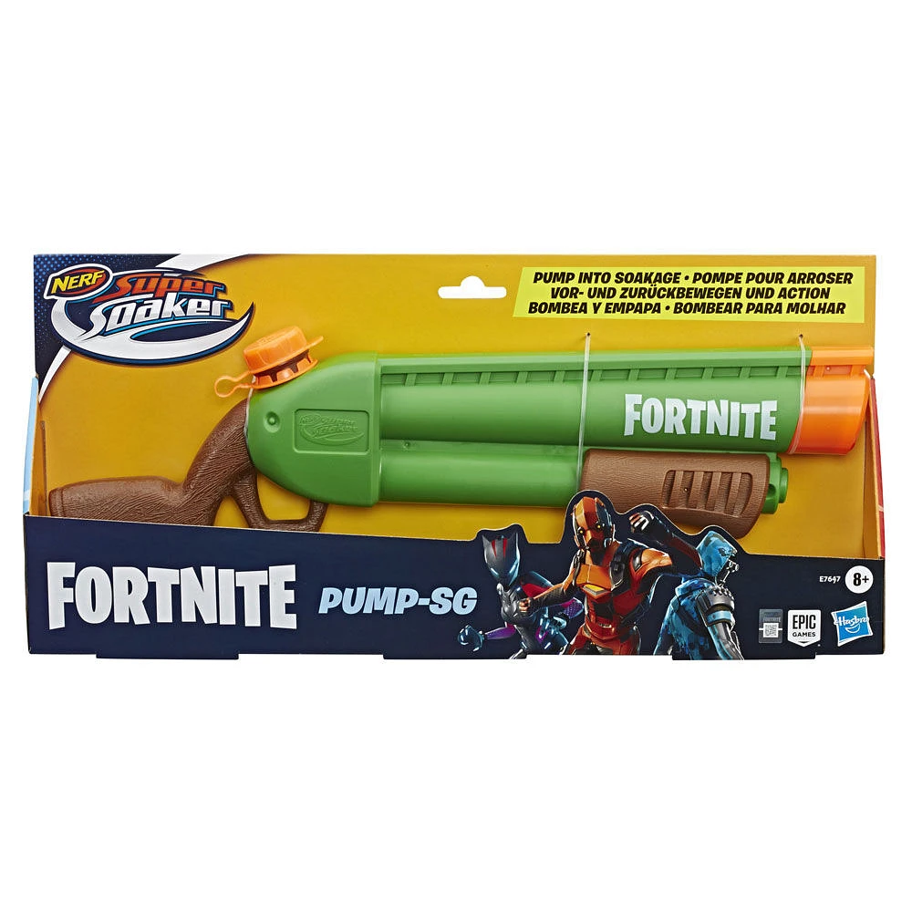 Nerf Super Soaker Fortnite - Blaster à eau Pump-SG